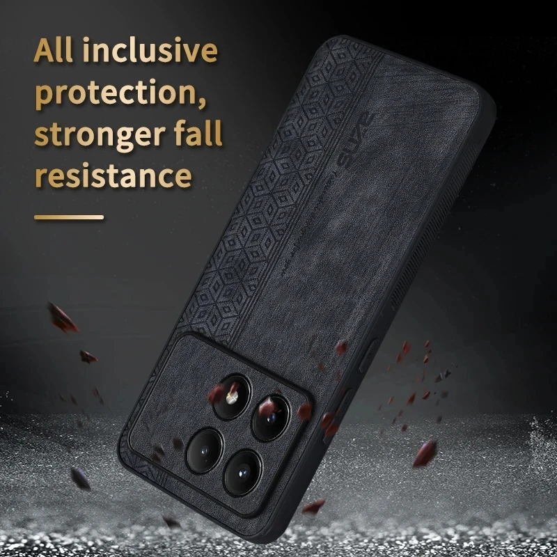 Luxury Leather Embossed Shockproof Phone Case