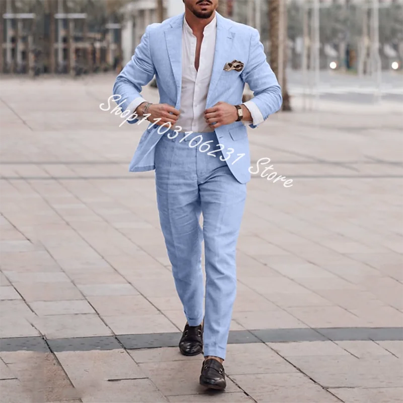 Рисунок 2 - Льняные Свадебные Мужские костюмы