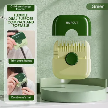 Pettine Tagliacapelli 2 in 1 a Doppia Faccia, Tagliacapelli Manuale per Frangia, Rimozione Peli, Accessorio per Sfoltire e Modellare i Capelli