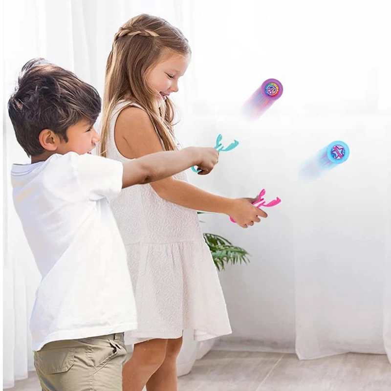 Catapult Launcher Disc Fun Slingshot Kids Party Gift Birthday Gift Outdoor Finger Catapult Launcher Training Toy