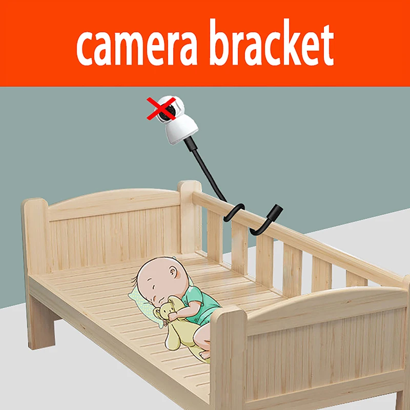 

Universal 1/4 Screw Micro Remote Monitor Base Hose Punch-Free Bracket For Baby Camera Mount Adjustable Long Arm Holder