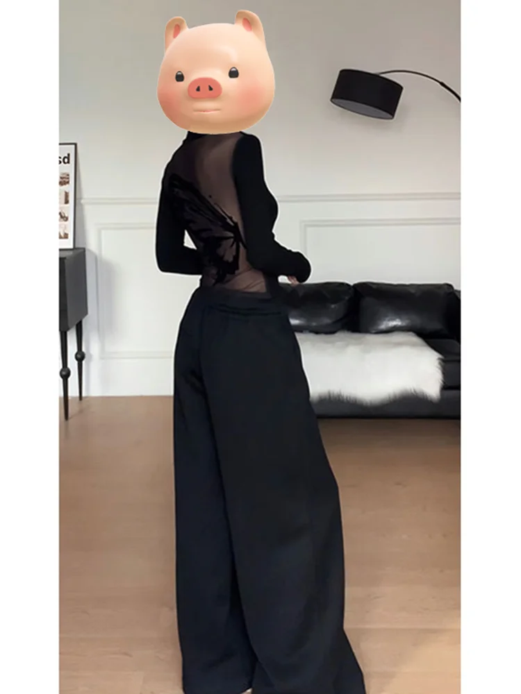 Bla High Collar Printed Base irt Women's Autumn Winter Tight Spicy Girl Inner Wear Can Be Worn outside Top Korean Sle C...