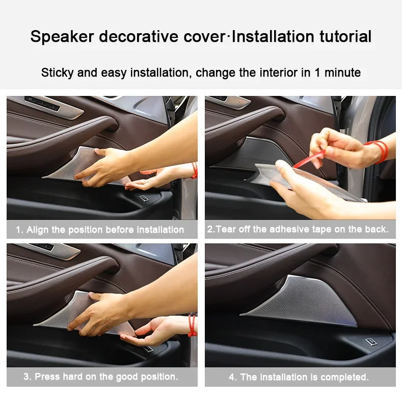 For BMW 5 Series G31 G30 2018 2019 2020 2021 2022,Car Door Speaker Trim Cover A-pillar Horn Protection Cover Interior Accessorie