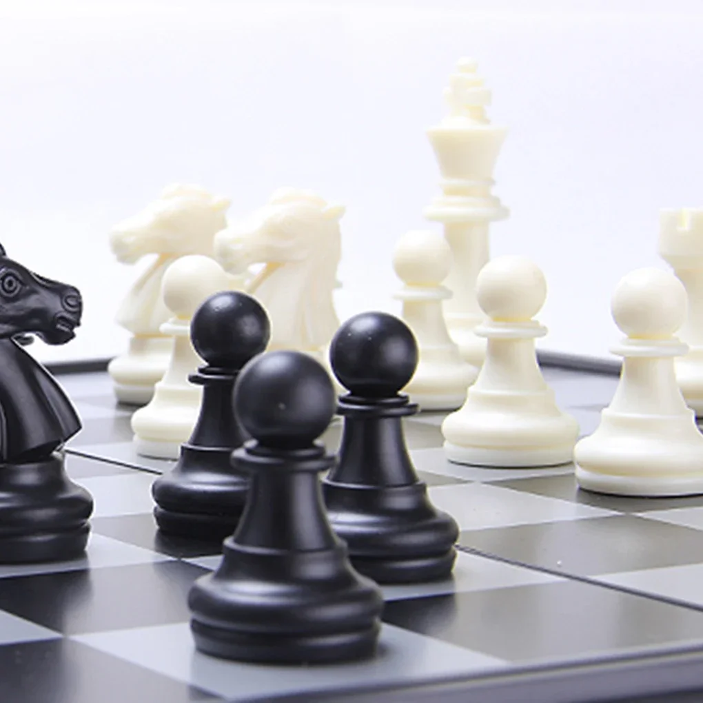 

Medieval Plastic Chess Pieces Set, Standard Chess Pieces for International Competition, King Height, 49mm