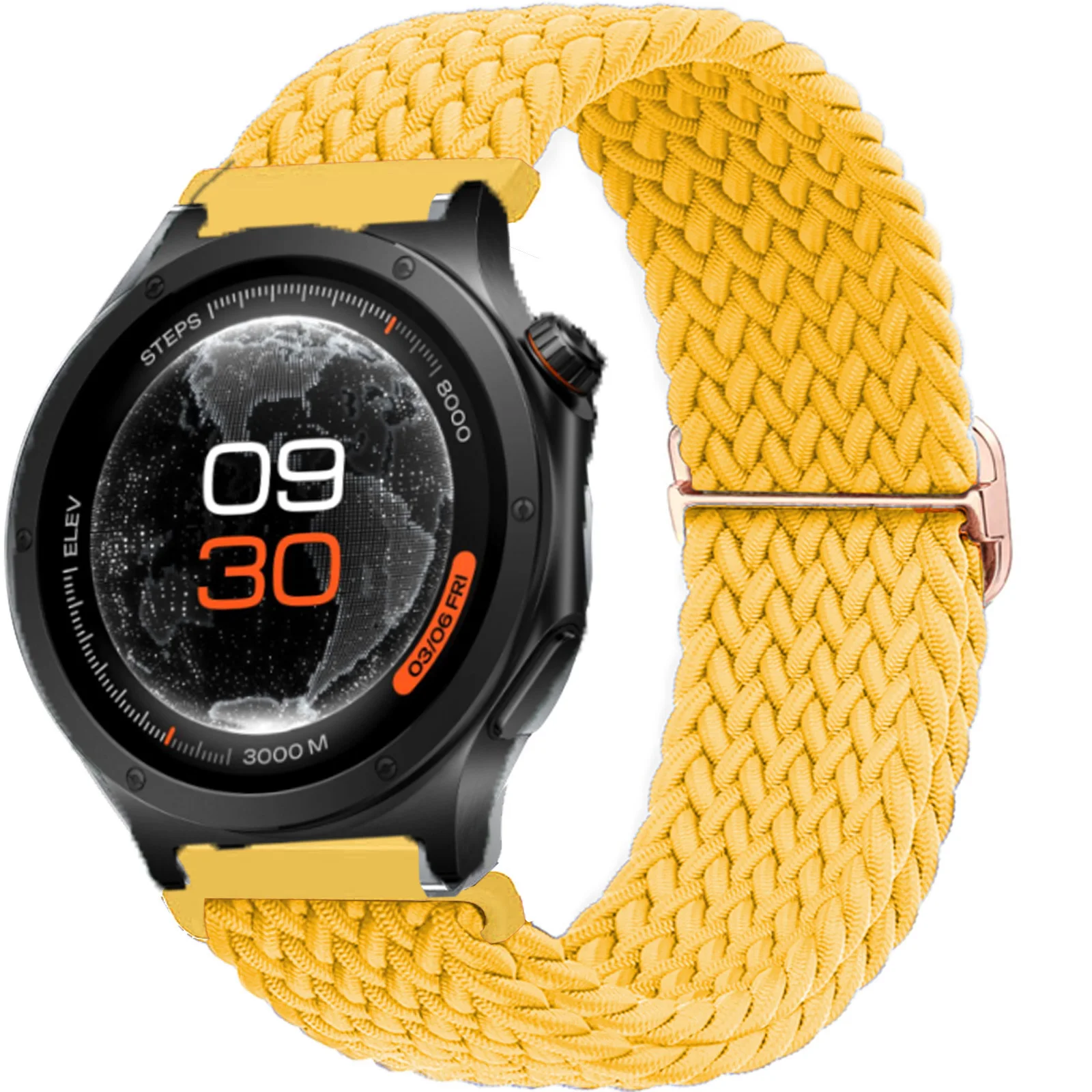 22mm Sport Nylon Braided Bracelet Smartwatch Strap Accessories
