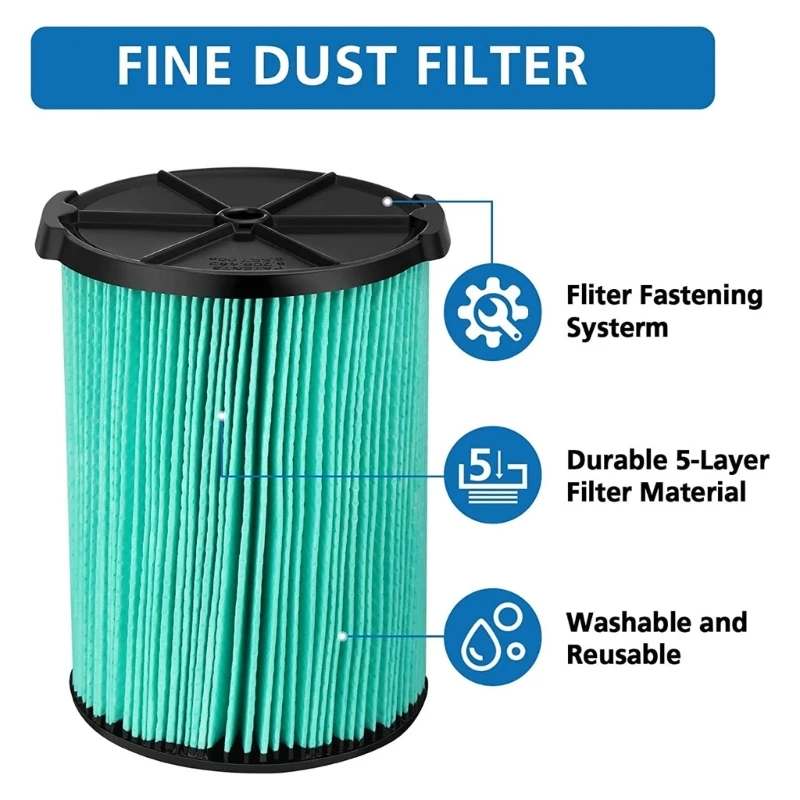 Reusable 5-Layer Replacement Filter Sweeper Pleated HEPA Filter Element for VF6000 Series Vacuum Cleaner Spare Part New Dropship usb acab230 usb dvp programming cable for usb dvp ex eh ec sv series dropship