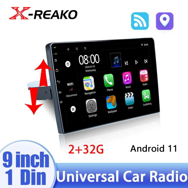 Radio con GPS para coche, reproductor Multimedia Universal con Android, 1  Din, pantalla táctil de 6,9 pulgadas, vídeo estéreo, WiFi, Bluetooth -  AliExpress