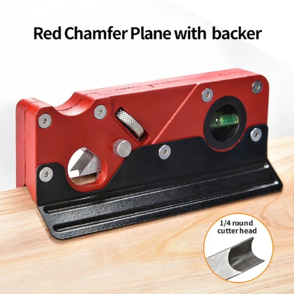 

1pcs Chamfer Hand Planer With Backer Woodworking Edge Corner 45 Degree Bevel Plane Manual Planer Chamfering Trimming Planer