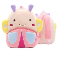 Tfal Ħelu Boroż tal-Iskola 3D Cartoon Annimali Plush Kids Backpack Kindergarten Subien Bniet Boroż tal-Iskola Mini Żgħar Backpack 1