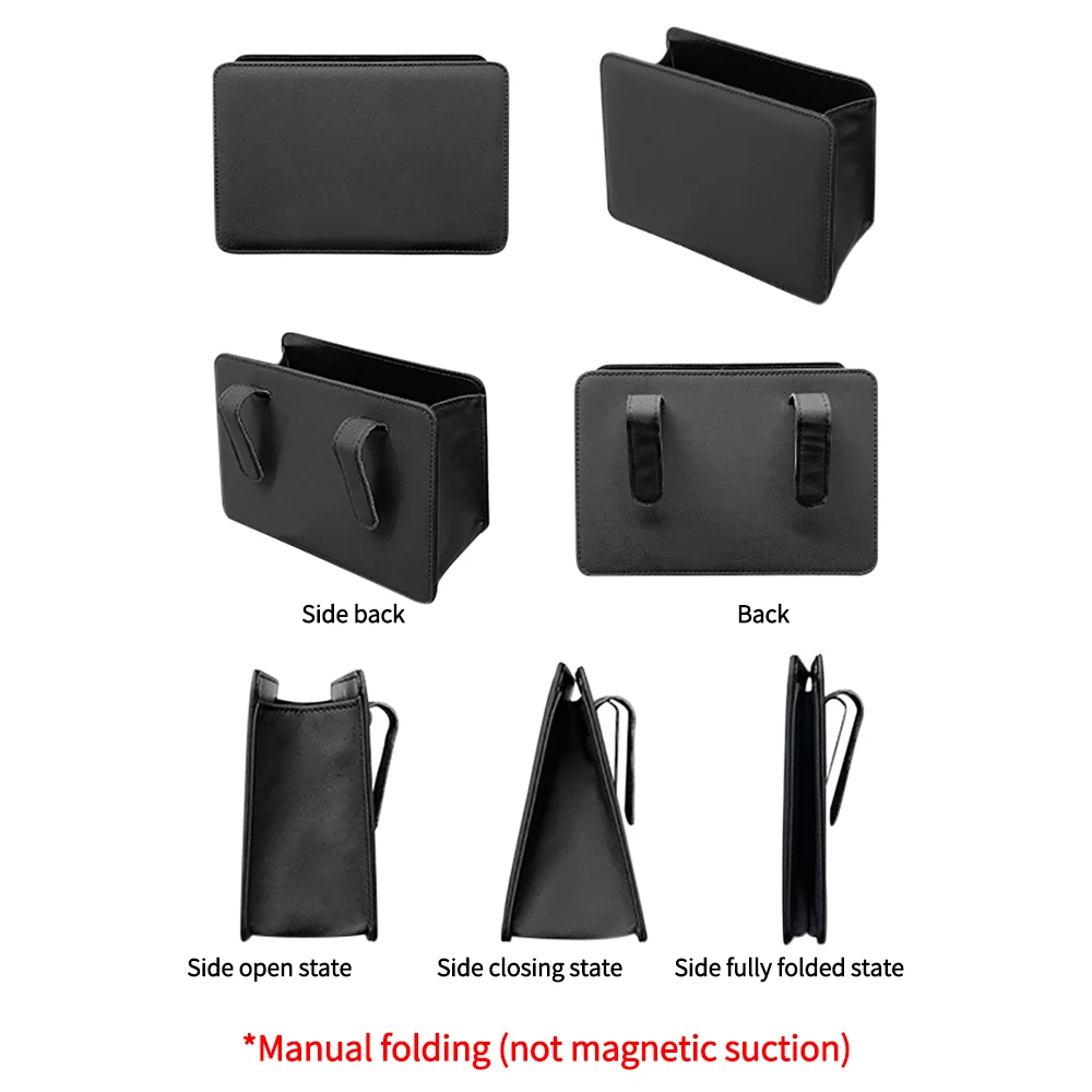 Car Storage Bag Car Trash Can Foldable Seat Back Hanging Storage Box Interior Products
