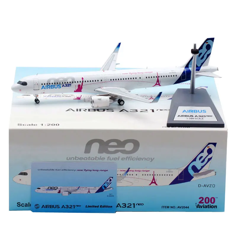 

1:200 Scale Model Diecast Alloy A321NEO D-AVZO Prototype Airlines Aircraft Airplane With Landing Gears Collection Display Toys