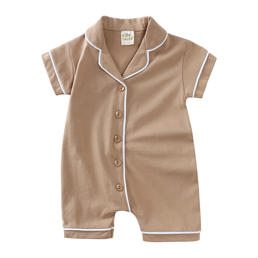 ملابس أطفال رضع من الأولاد والبنات حديثي الولادة، رومبير، بيجامات، جمبسوت قابل للتنفس 6