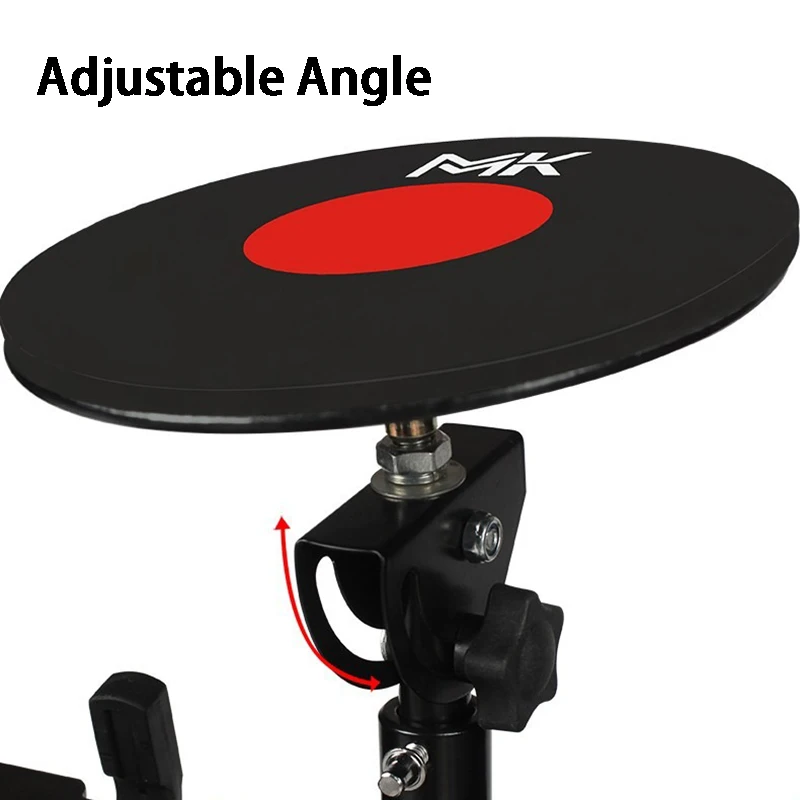 Portable Silent Practice Drum Mini Drum Set Beginners Professional Mute Drums Practice Pad with Bracket Percussion Instruments
