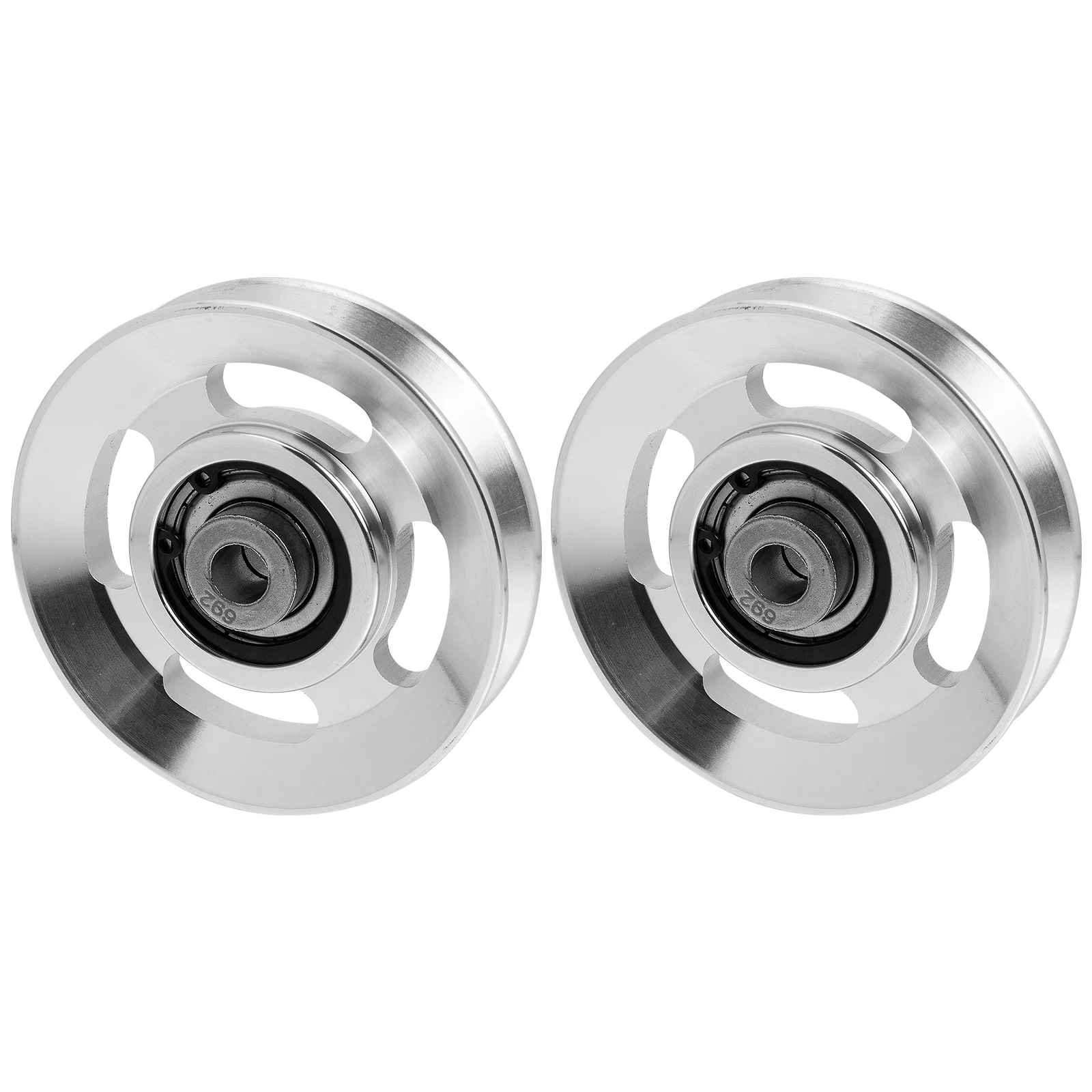 

2 Pcs Portable Exercise Pulley Fitness Accessories Aluminum Alloy Wear-resistant Cable