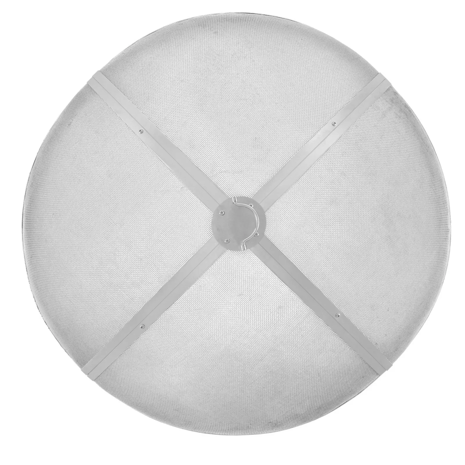 Fire Pit Spark Screen Round 40" Reinforced Heavy Duty Steel Metal Cover Outdoor Firepit Lid for Outdoor Patio