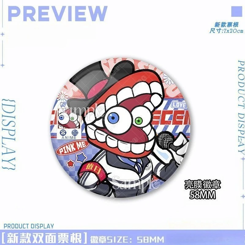 Charming Anime-Inspired Boutique Badge Pendant Gift