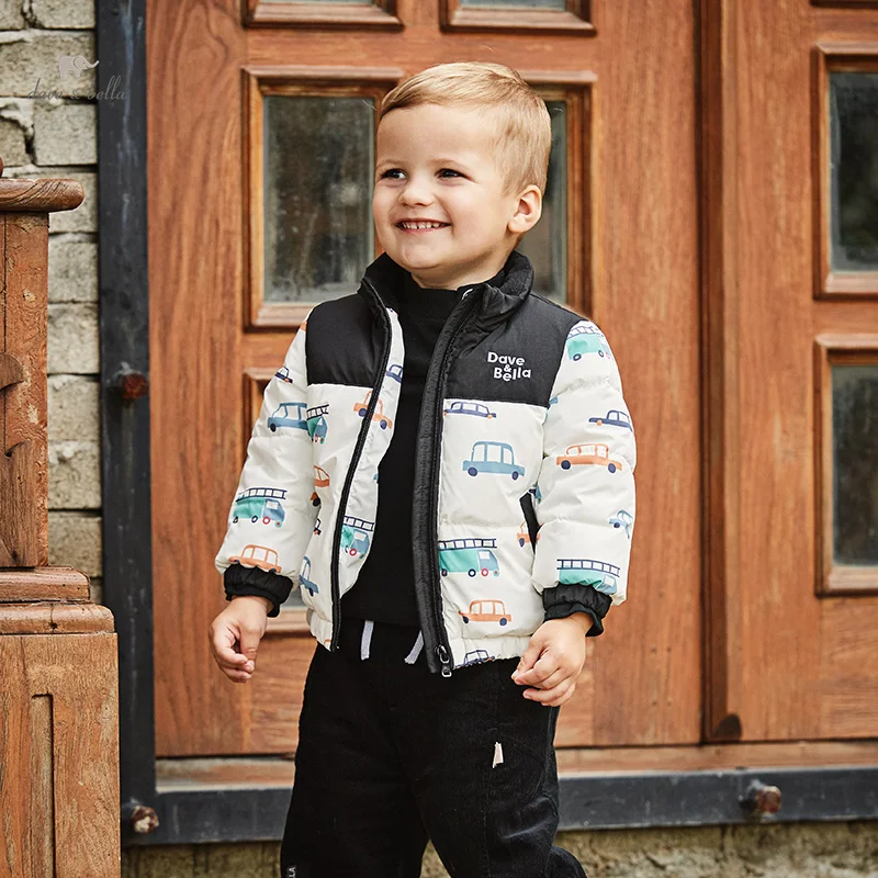 Children Boys Overcoat Parkas Clothes Winter Fashion Casual Top Print Cool Outerwear Outdoor Sport DB4237380