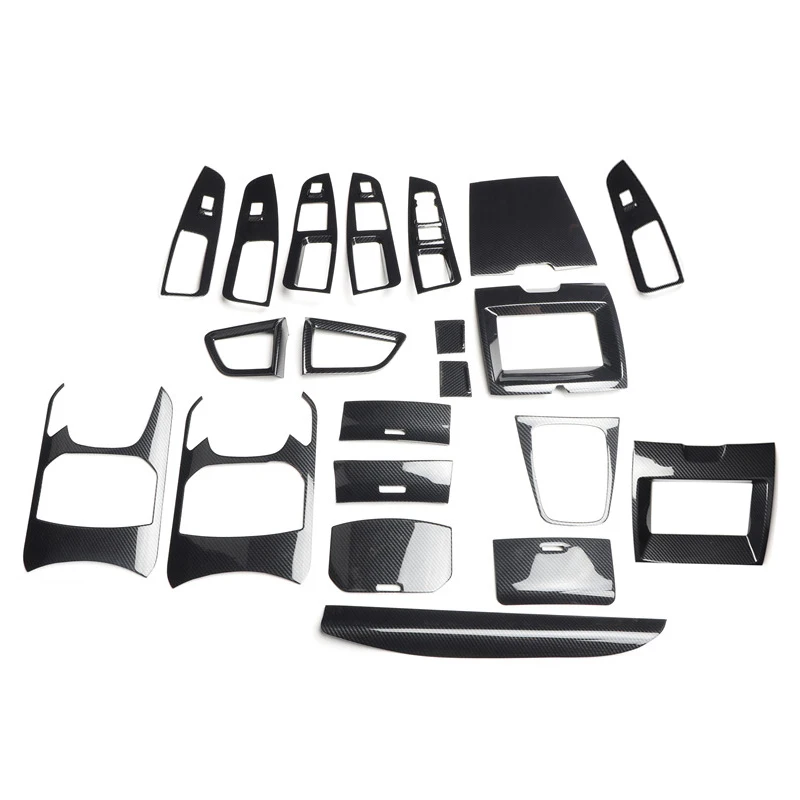 

Fit For Ford Edge 2015 2016 2017 2018 ABS Carbon Fiber Style Decoration Accessories Car Interior Gear Cover Trims Stickers