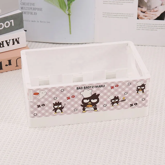 Sanrio Foldable Mini Storage Box Cute Cartoon Hellokitty Melody Desktop  Sundry Basket Kawaii Cinnamoroll Cosmetic Storage Box