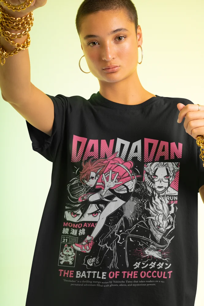 Camiseta Dandadan Okarun Okarun Momo Ayase Anime japonés lindo regalo camisa 3