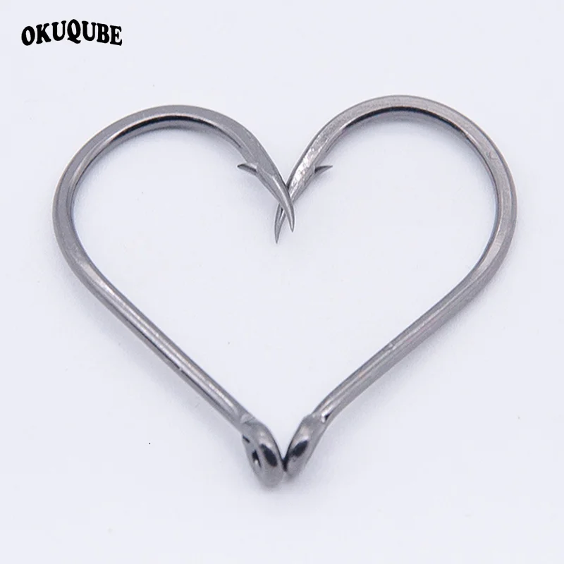 50pcs/lot Fishing Hooks Coating High Carbon Stainless Steel Barbed