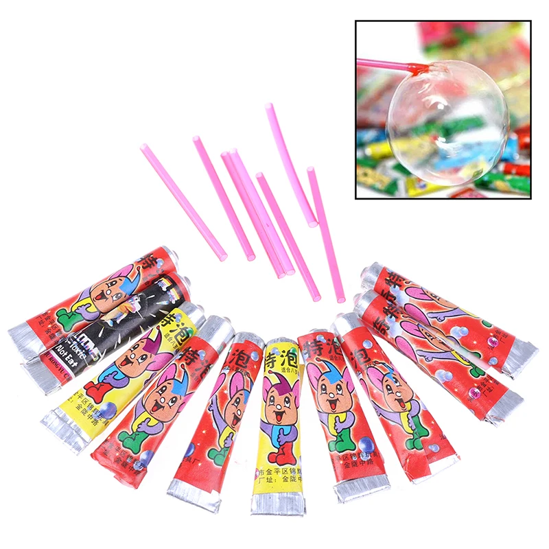 10Pcs Bubble Glue Toy Blowing Colorful Bubble Ball Plastic Balloon Won't Burst Safe For Children Gift Space Balloon toy 4