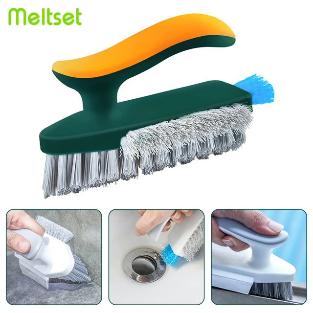 Floor Scrub Brush Broom Stiff Bristles Crevice Scrubber for Tile