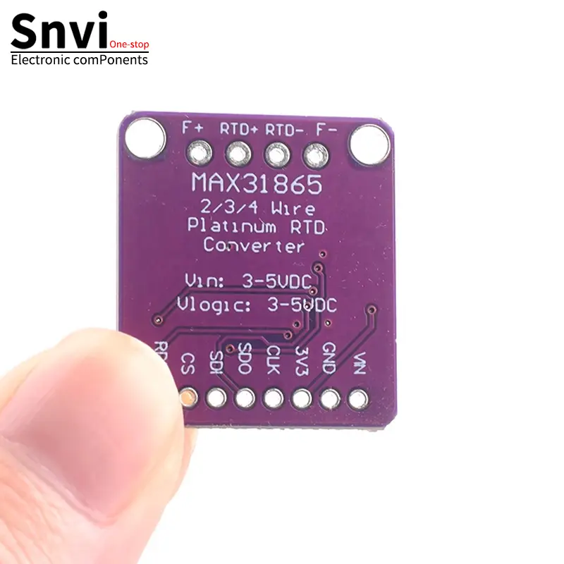MAX31865 PT100 to PT1000 RTD-to-Digital Converter Board Temperature Thermocouple Sensor Amplifier Module 3.3V/5V For Arduino image 4