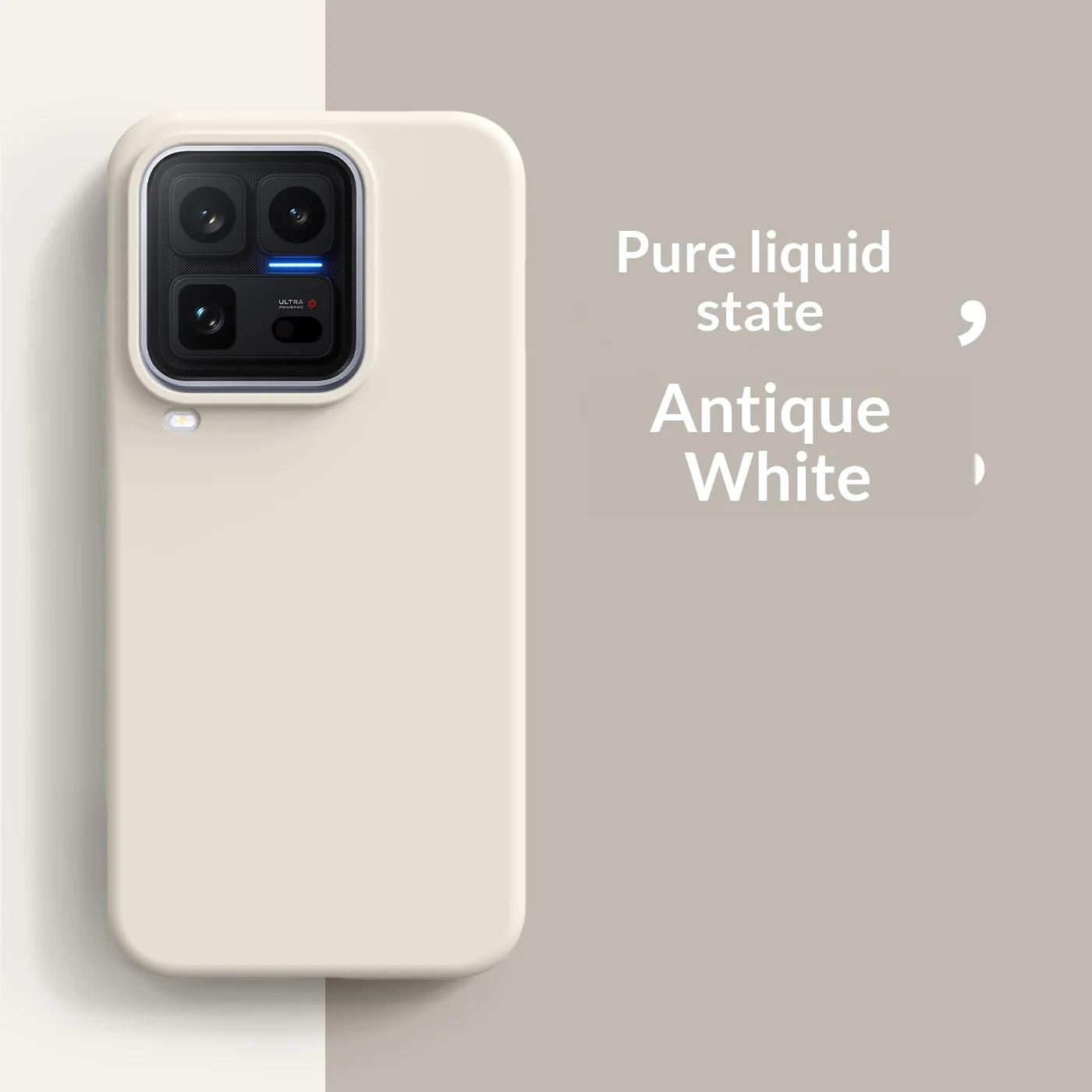 Simple Solid Color Liquid Silicone Shockproof Case - Skin-Friendly Handle Cover
