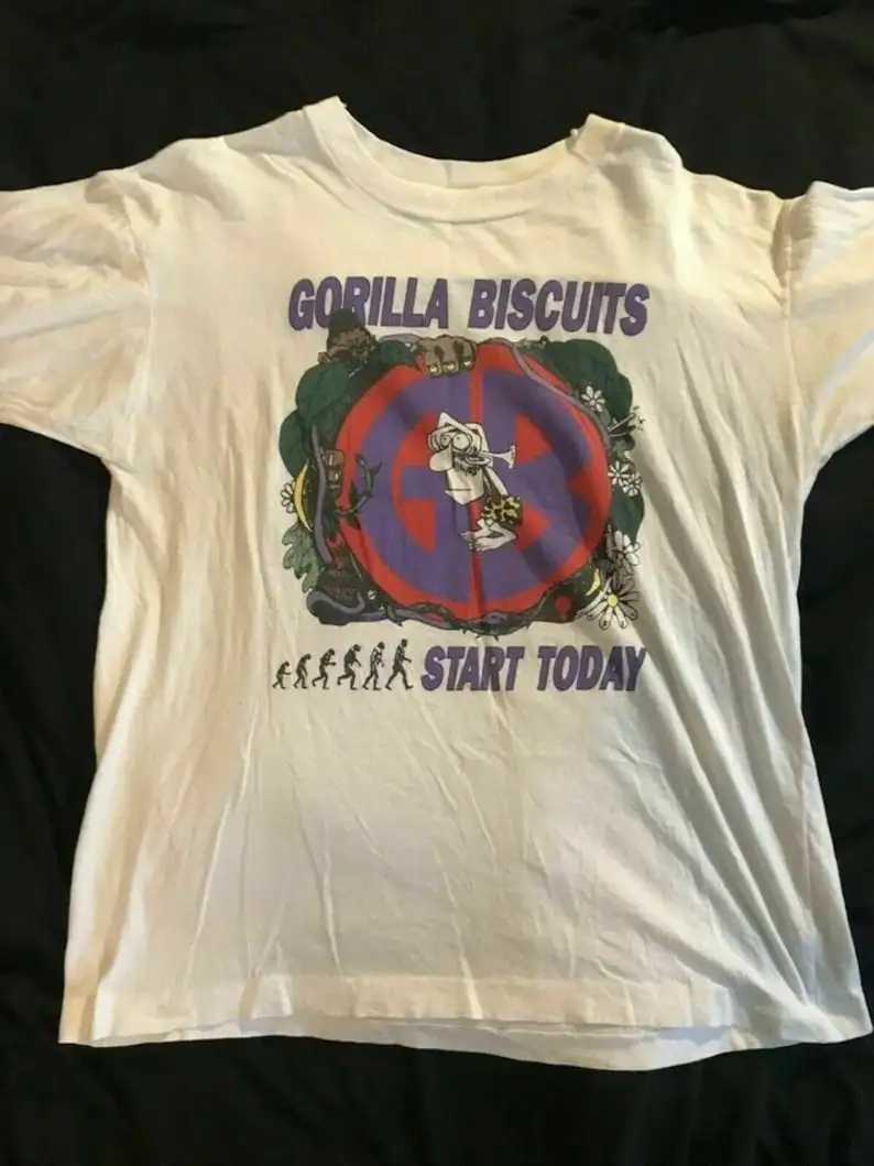 Gorilla Biscuits European Tour 1989 Tshirt Agnostic Front Cromags
