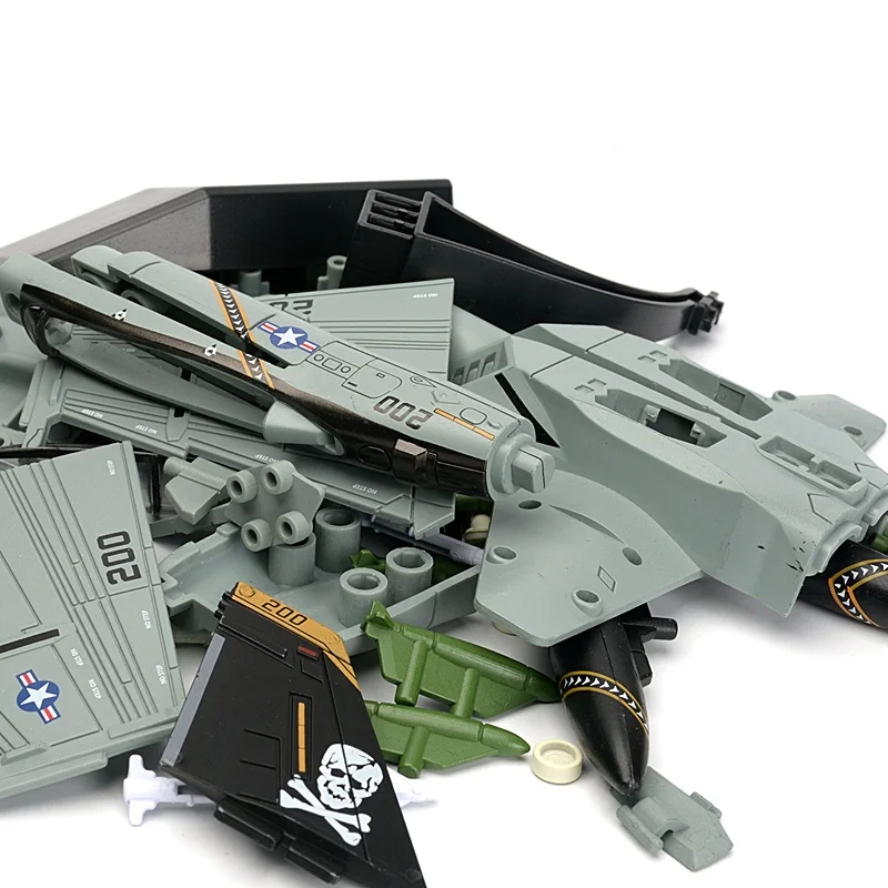 Military Building Blocks US F-18 Super Hornet Attack Aircraft Model Fighter Jet Toys 1:72