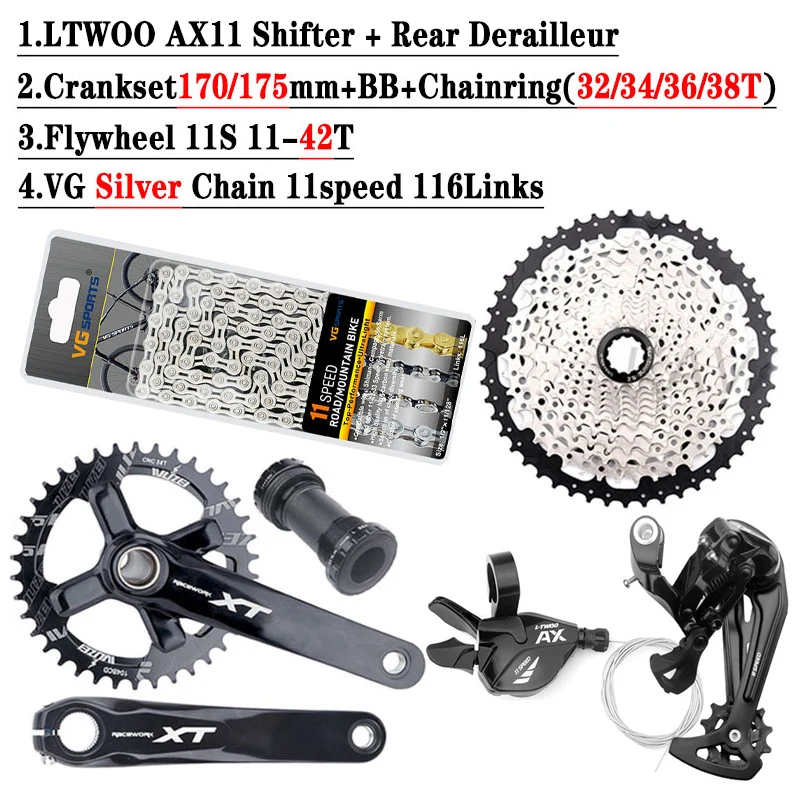 L-TWOO AX MTB 3x11 左右シフター 前後ディレイラー セット Ltwoo A3