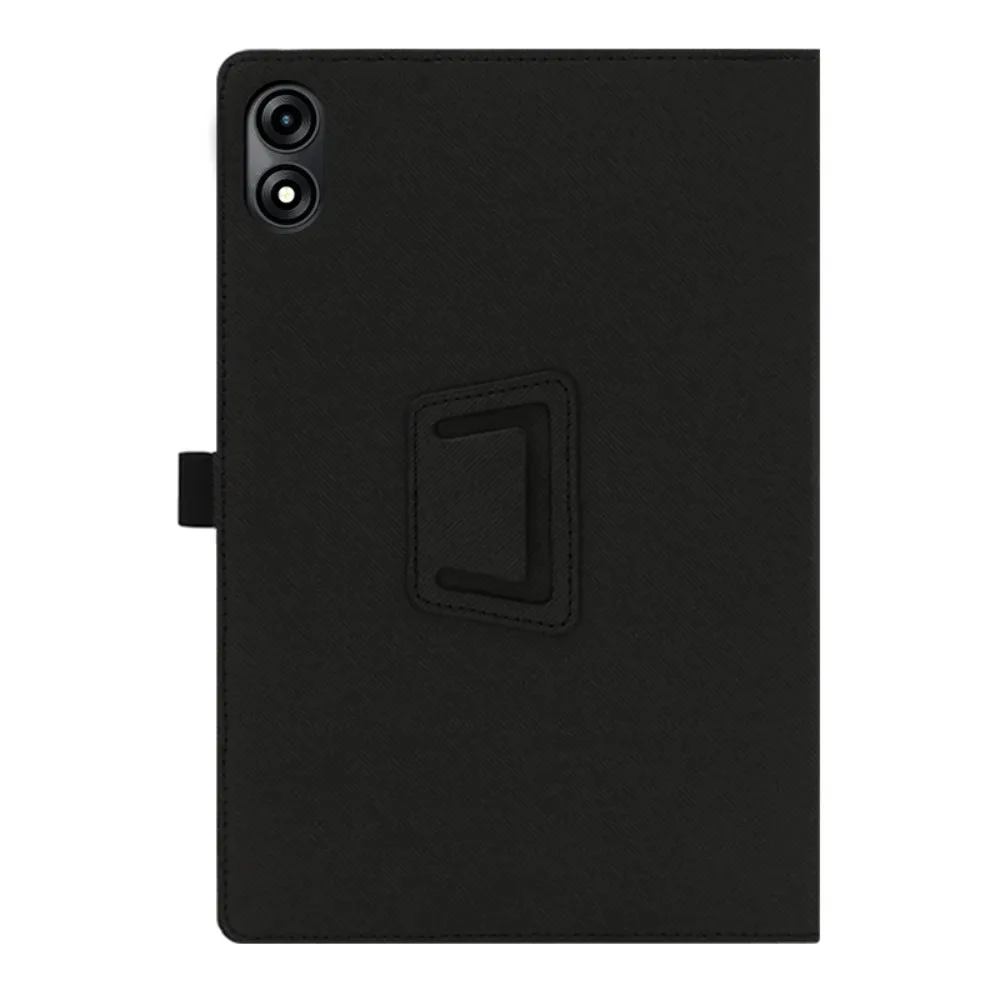Case: Folding Stand Protective Cover with Pencil Holder & Wrist Strap, PU Full Protection