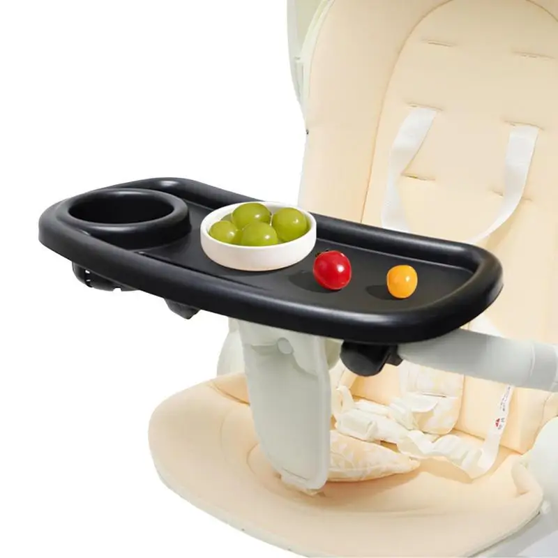 

Stroller Tray Attachment 3 In 1 Travel Tray For Cup Holder 360-Degree Rotation Stroller Cup Holder Travel Tray For Cup Holder