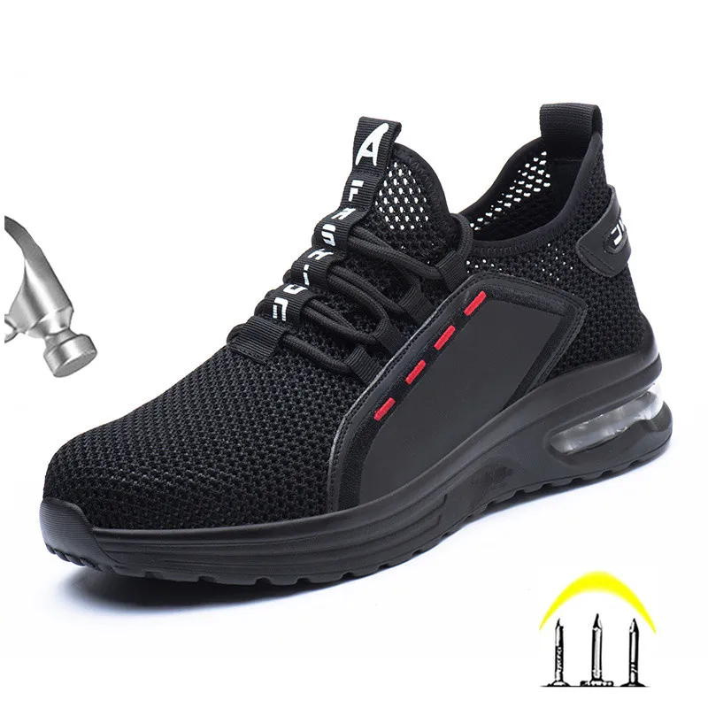 

Дышащие летние мужские защитные рабочие ботинки Staleneus, водонепроницаемая Антистатическая Строительная обувь, неразрушаемые стальные ботинки с носком
