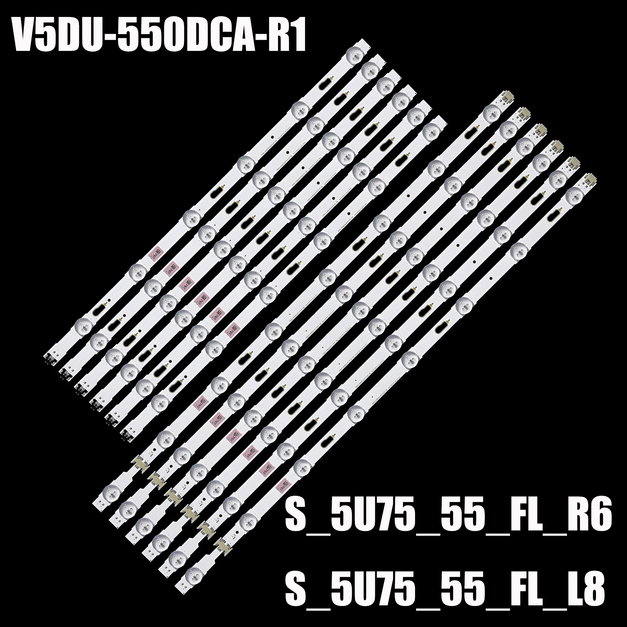 Tira de Retroiluminação Led para Un55mu6300fxza Ue55ju6745 Ue55ju7000 Un55ku6290 Un55ju6700 Un55ju6400 V5du550dcb-r1 V5du-550dcb-r1