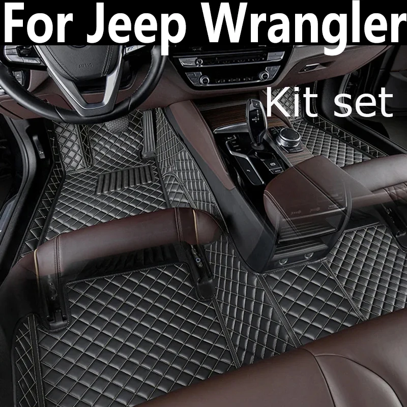 

Car Floor Mats For Jeep Wrangler Four Doors 2018 2019 2020 2021 2022 Custom Auto Foot Pads Carpet Cover Interior Accessories