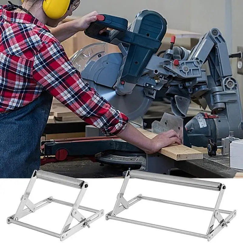 Miter Saw Table Portable Stainless Steel Saw Stand Height Adjustable Rustproof Foldable Cutting Machine Support Stand Tool