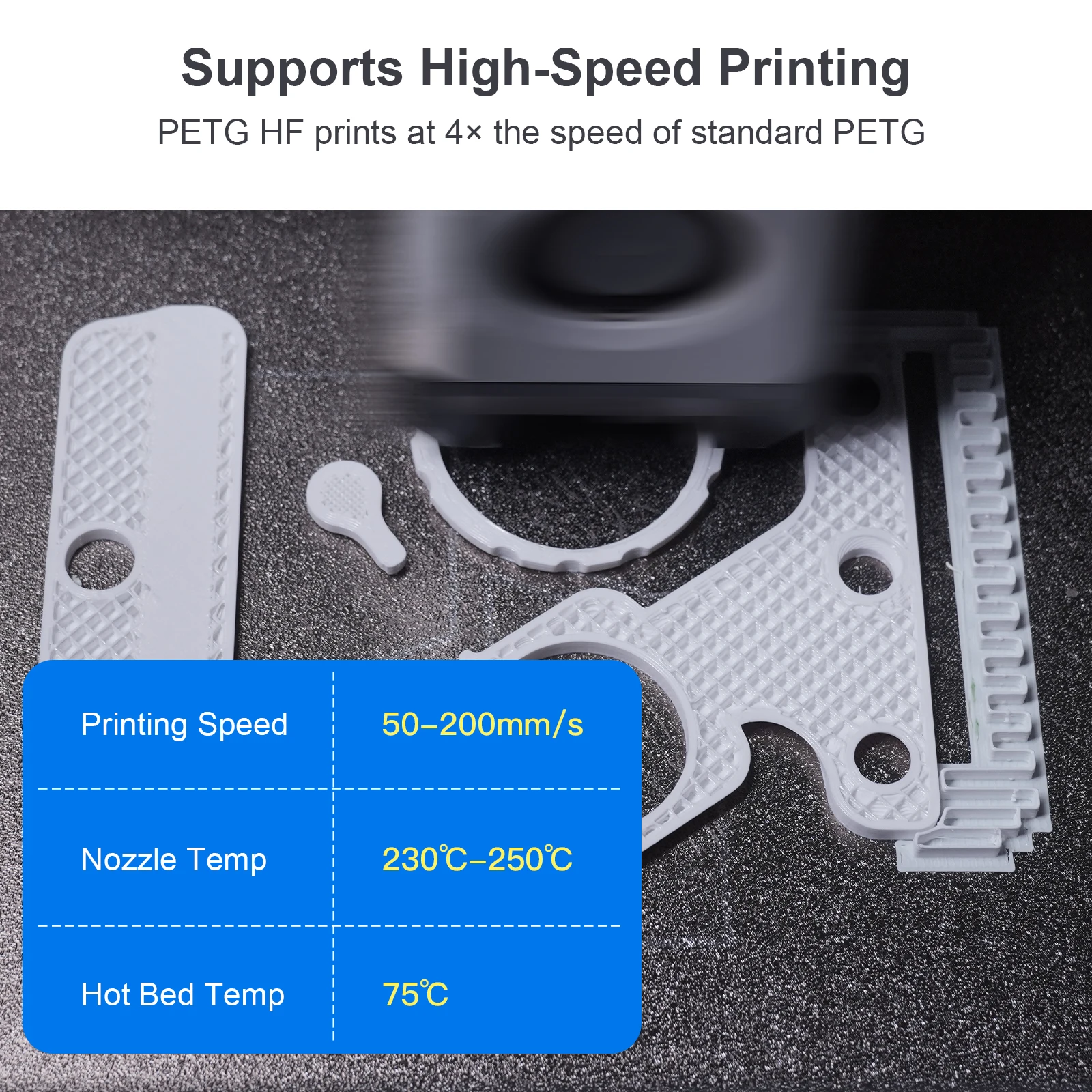 NextShapes PETG 3D 프린팅 필라멘트 세트 - 1.75mm 고투명도 흰색 허용오차 ±0.02mm DIY 선물 인쇄에 적합