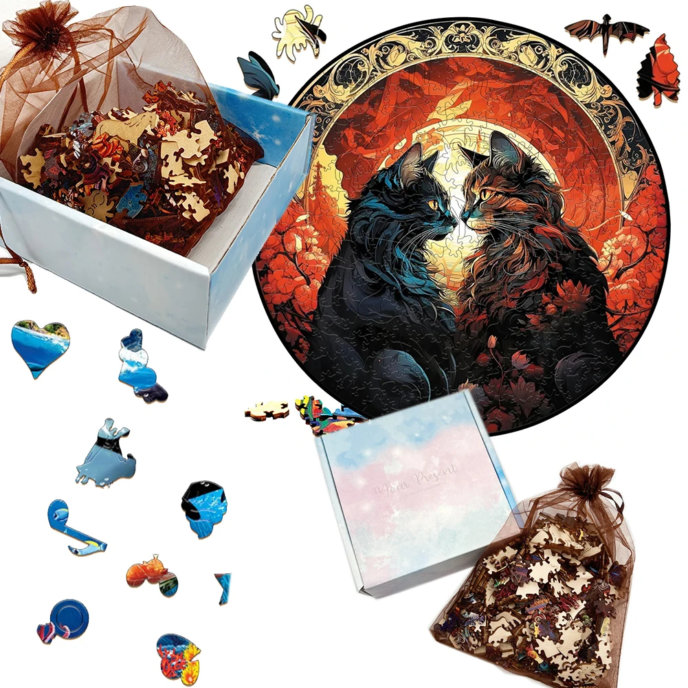 Mermaid Wooden Puzzle, Animals Puzzles Unique Shape High Quality Jigsaw Puzzle Mom Love Adult Wooden Puzzle, Best Gift For Adult 5