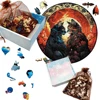 Mermaid Wooden Puzzle, Animals Puzzles Unique Shape High Quality Jigsaw Puzzle Mom Love Adult Wooden Puzzle, Best Gift For Adult 5