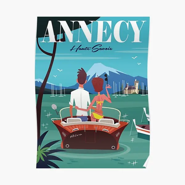 

Lac D Annecy Poster Poster Wall Vintage Room Mural Picture Painting Funny Print Home Decor Modern Art Decoration No Frame