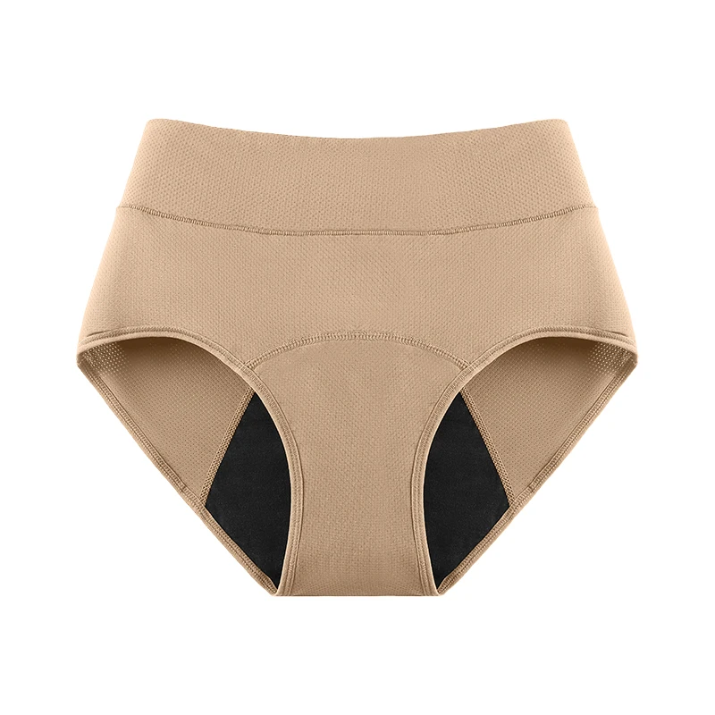 3Layers Leakproof High Waist Breathable Women Menstural Period Panties Incontinence Underwear