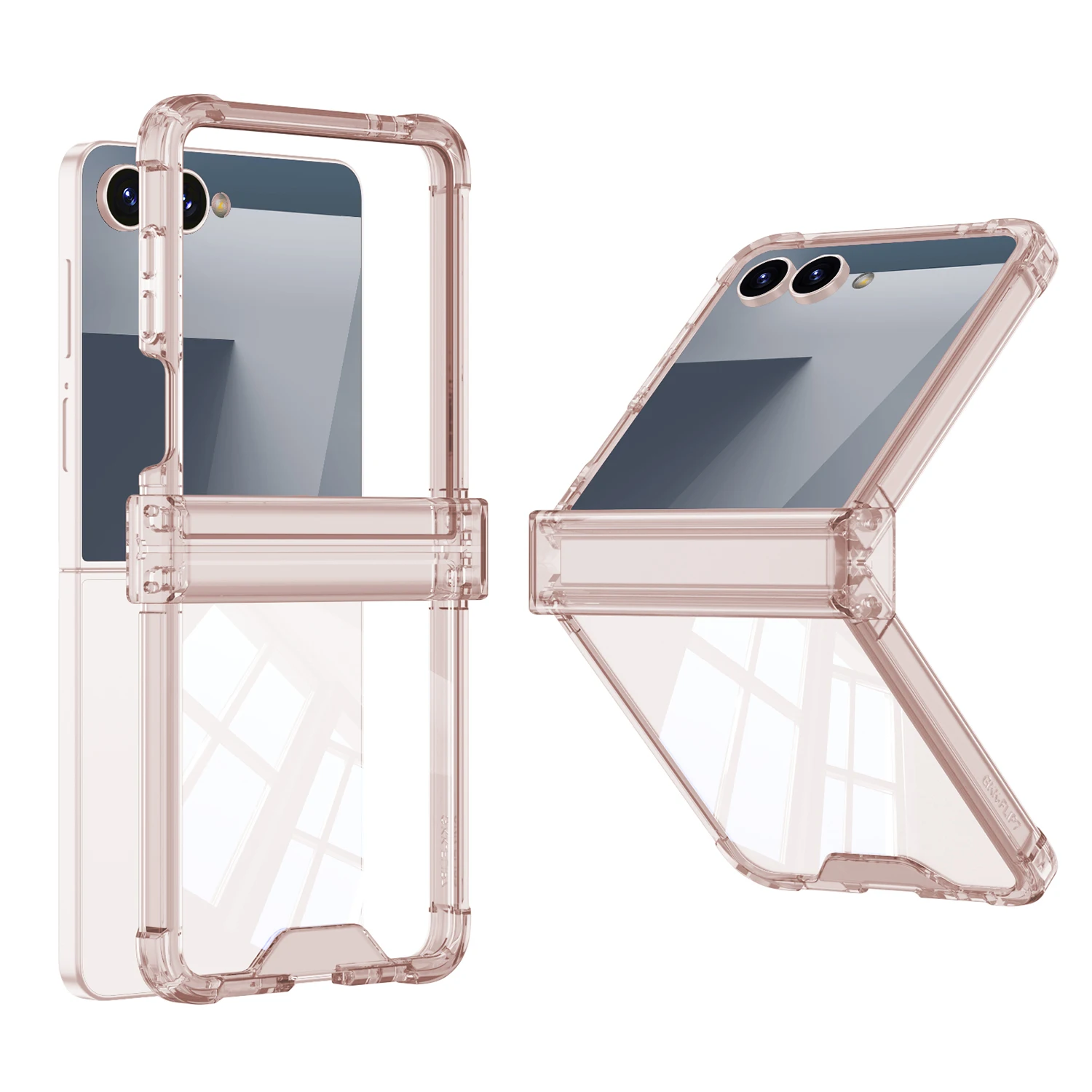 Durable Four-Corner Anti-Drop Transparent Hinged Phone Case