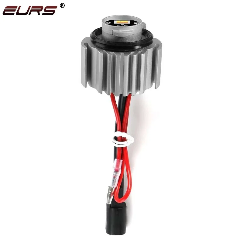 2pcs LED 안개등 전구 자동차 DRL 헤드라이트 듀얼 컬러 화이트 옐로우 도요타 랜드 크루저 300 2021 2022 2023에 적합