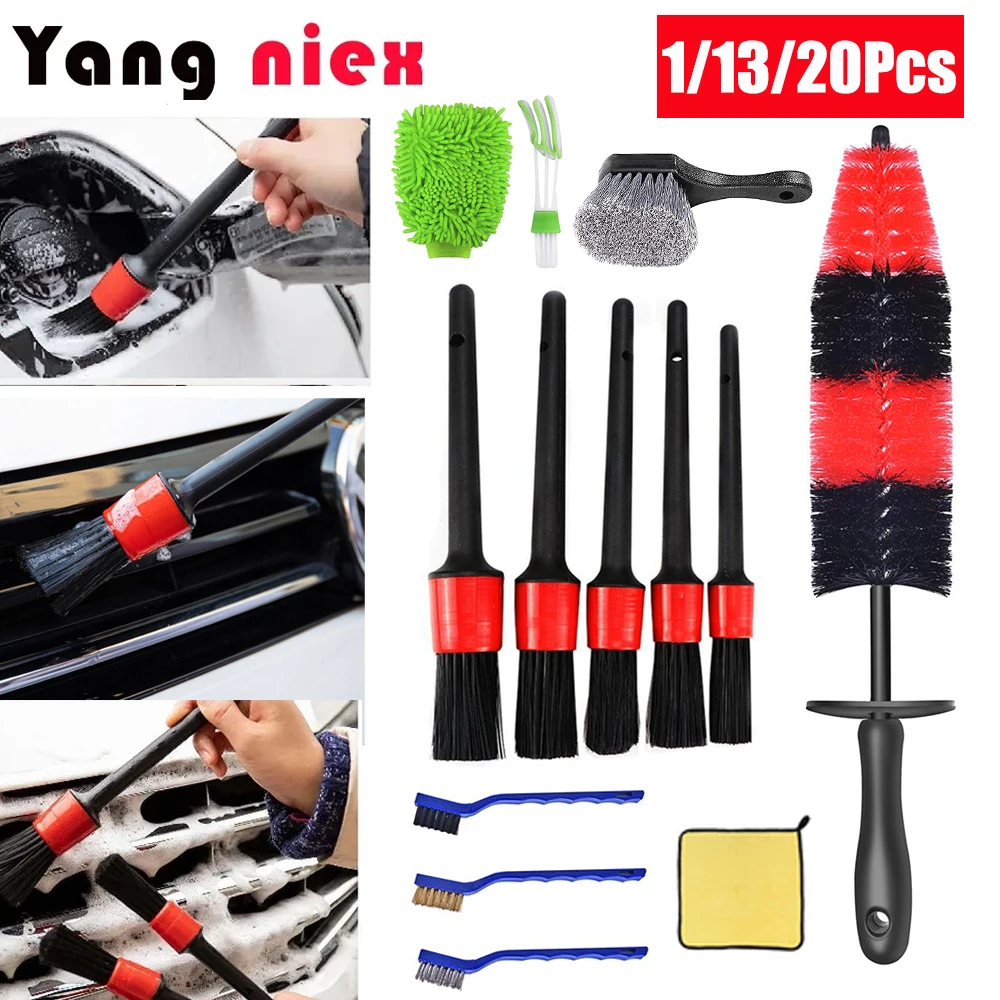 15PCS Car Detailing Brush Set Car Cleaning Kit for Wheels Engine Console  Dashboard Air Vent Leather(Detail Brushes Wheel Brush - China Car Detailing  Brushes Set, Car Clean Wash Brush