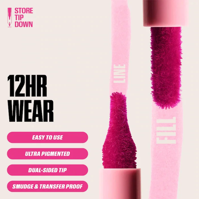 Velvet Brown Lip Liner Pencil Nude Matte Waterproof Non-stick Cup Cherry Red...