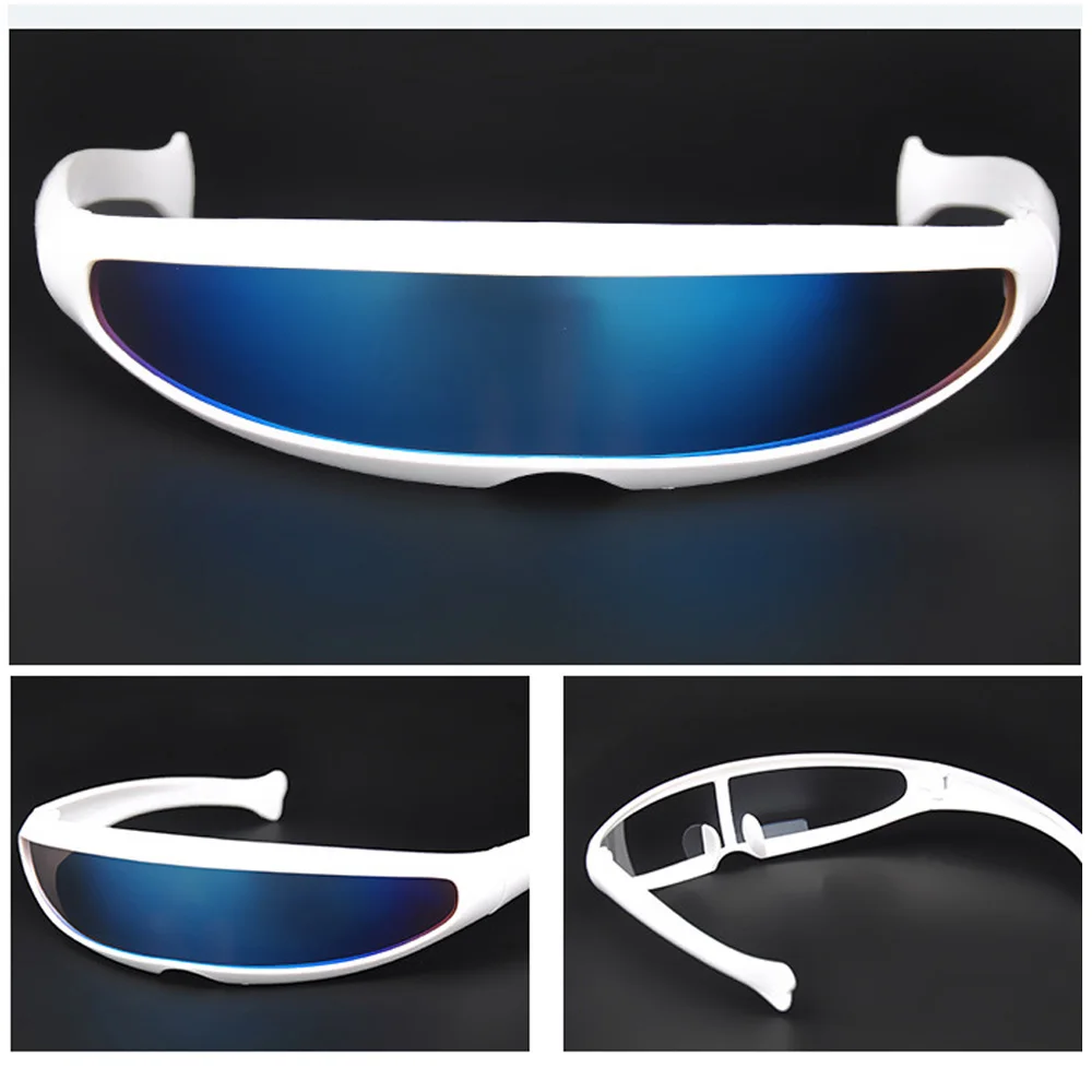 Cyberpunk Narrow Cyclops Visor Sunglasses Futuristic Laser Conjoined Lens Eyeglasses UV400 Creative Men Cycling Eyewear Glasses cyberpunk sunglasses