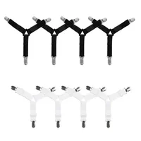 Support de drap de lit élastique réglable, 12 Clips, support fixe, attaches à Clip pour matelas, couverture, couvertures, pinces de fixation, sangle antidérapante 5