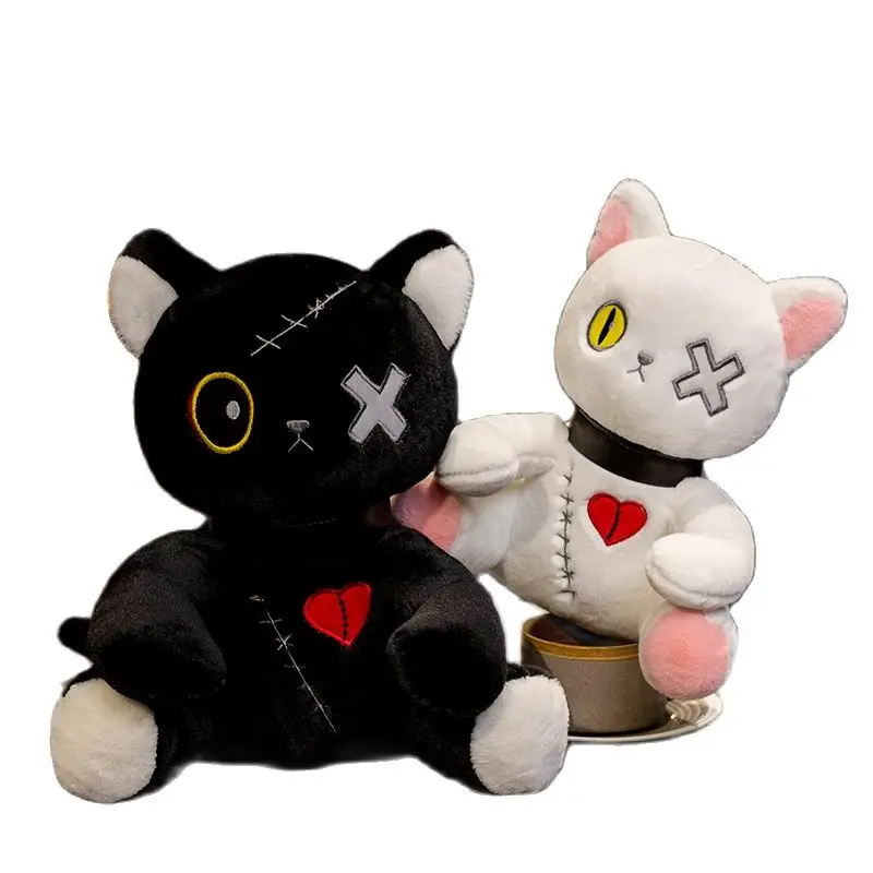 

Плюшевая игрушка в виде кота из серии Dark, Пасхальная Аниме Кукла, набивная Готическая рок-стильная сумка, праздничный праздник, фотосессия, рождественские подарки